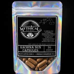 Blue Lotus Blend capsules — Kachina Sun with Indian Warrior extract - Kachina Sun Capsules - Blue Lotus extract 200:1 and Indian Warrior Blend