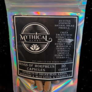 Wings of Morpheus lucid dreaming supplement capsules - Lucid Dreaming Herbal Blend 30 capsule pack Lucid Dreaming Supplement