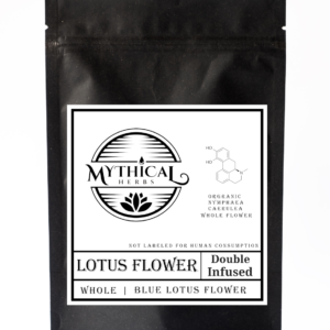 buy blue lotus flower double infused with lotus extract in a bag
