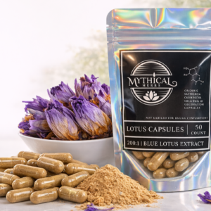 Blue Lotus Extract 200:1 500mg supplement. nymphaea caerulea, Egyptian Water Lily